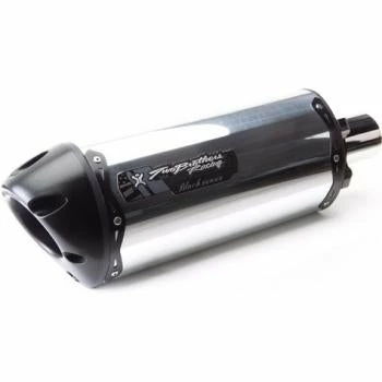 Two Brothers Racing Slip On - Sport Two Brothers Black Series Slip-Ons Small Oval Aluminum (Honda)