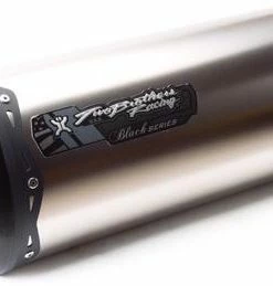 Two Brothers Racing Two Brothers Black Series Slip-Ons Small Oval Titanium (Kawasaki) Slip On - Sport