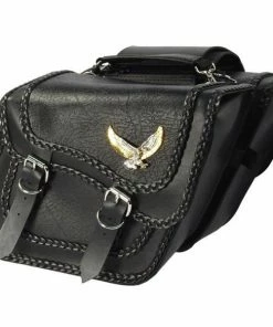 Willie & Max Willie And Max Black Magic Compact Slant Saddlebags