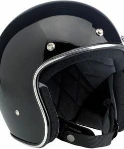 Biltwell Bonanza Gloss Black Helmet Helmets