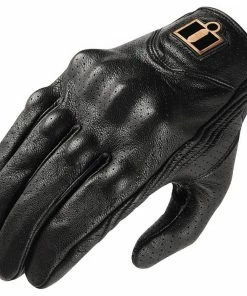 Icon Pursuit Classic Vented Leather Gloves