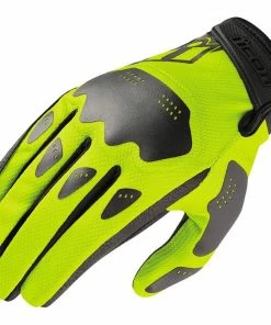 Icon Hooligan Hi-Viz Vented Gloves
