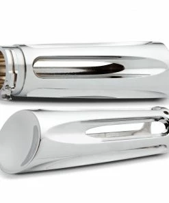 Cruiser Grips Arlen Ness Deep Cut Billet Grips - Chrome
