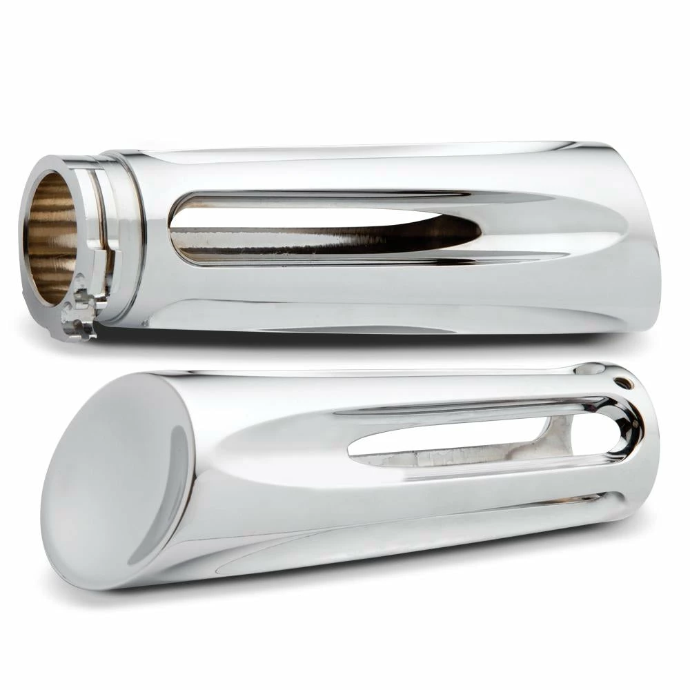 Cruiser Grips Arlen Ness Deep Cut Billet Grips - Chrome