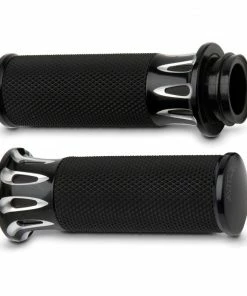 Arlen Ness Deep Cut Fusion Grips - Black