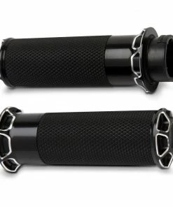 Arlen Ness Beveled Fusion Grips - Black