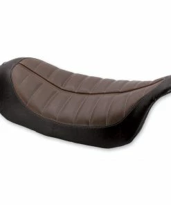 Roland Sands Design Enzo Solo Seat Brown (Harley Davidson FL Touring 08-18) Seats For Cruisers