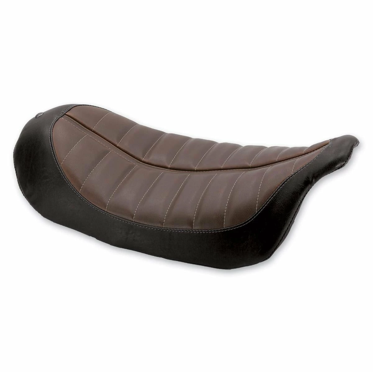 Roland Sands Design Enzo Solo Seat Brown (Harley Davidson FL Touring 08-18) Seats For Cruisers