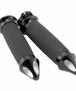 Cruiser Grips Avon Custom Contour Spike Black Grips (Harley Davidson)