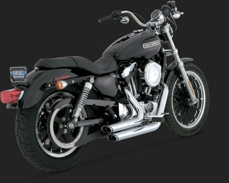 Complete - Cruiser Vance & Hines Short Shots Staggered - Chrome (Harley Davidson)