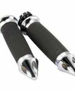 Avon Custom Contour Spike Chrome Grips (Harley Davidson) Cruiser Grips