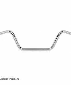 Biker's Choice 1" Medium Buckhorn Custom Handlebar Cruiser Handlebars