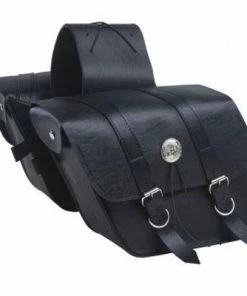 Willie & Max Cruiser Saddlebags Willie And Max Deluxe Compact Slant Saddlebags