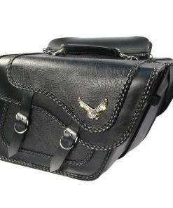 Willie & Max Cruiser Saddlebags Willie And Max Black Magic Super Slant Saddlebags