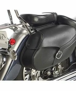 Willie & Max Revolution Hard Mount Synthetic Leather Saddlebags (Belted)
