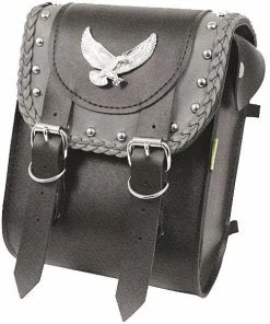 Willie & Max Willie And Max Gray Thunder Studded Sissy Bar Bag Sissy Bar Bags