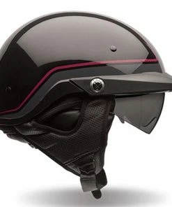 Bell Pit Boss Pin Stripe Dark Red-Black Helmet