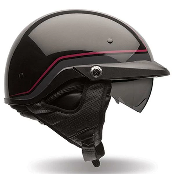 Bell Pit Boss Pin Stripe Dark Red-Black Helmet