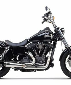 Two Brothers Racing Two Brothers Harley Davidson Dyna Comp-S 2-1 Stainless Steel Carbon Endcap (2006-2016) Complete - Cruiser