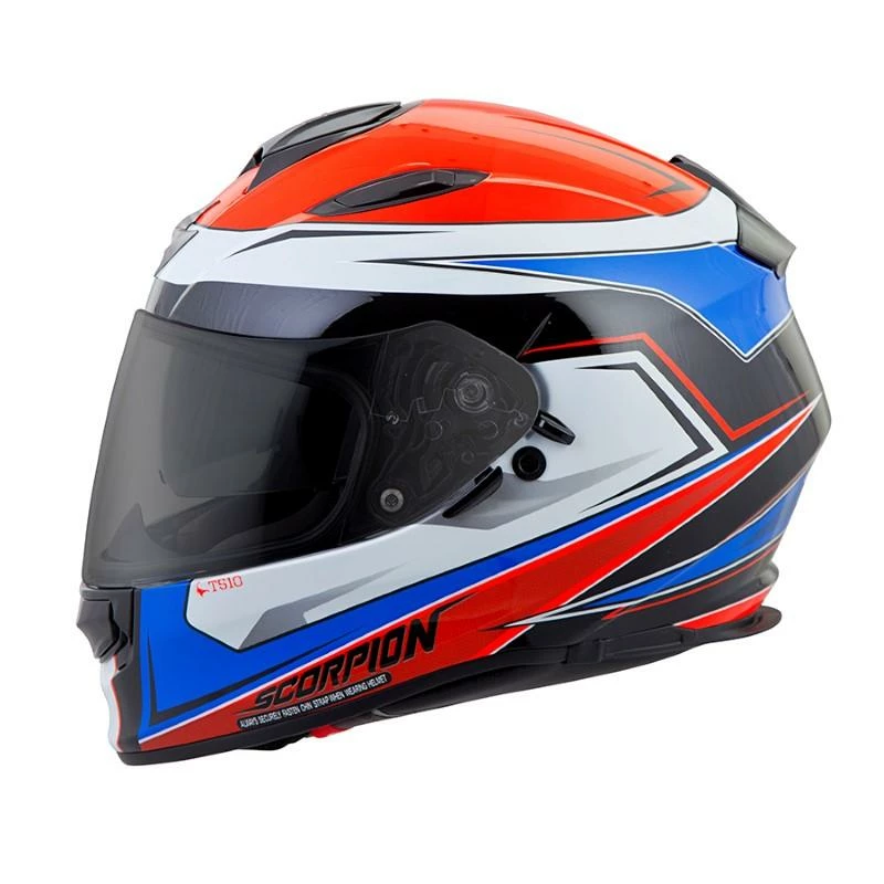 Scorpion EXO-T510 Tarmac Red-Blue Helmet Helmets