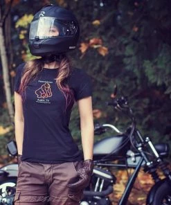 Motorangutan Ladies' T-Shirt Black-Orange