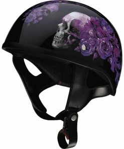 Helmets Z1R CC Beanie Purple Nightshade Half Helmet