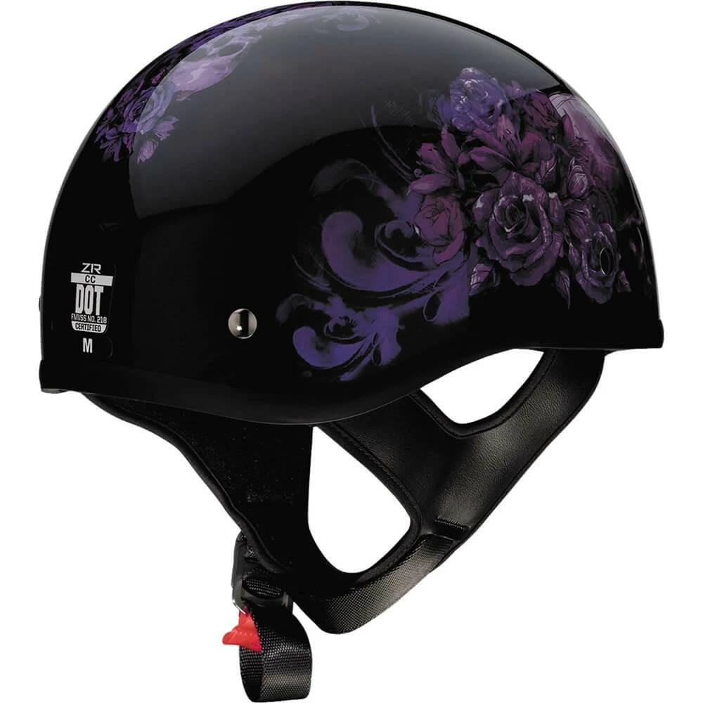 Helmets Z1R CC Beanie Purple Nightshade Half Helmet