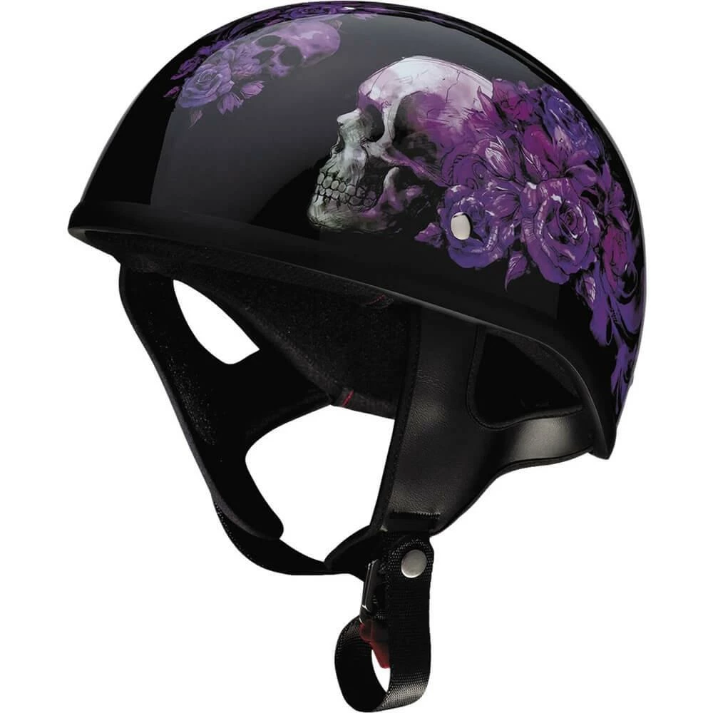 Helmets Z1R CC Beanie Purple Nightshade Half Helmet