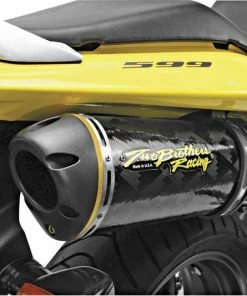 Two Brothers Racing Two Brothers V.A.L.E. Slip-Ons Small Oval Carbon Fiber (Suzuki) Slip On - Sport