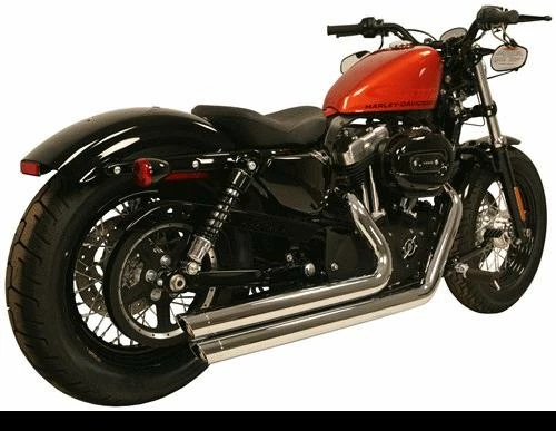 Rush Racing Products Complete - Cruiser Rush Crossover Full System For Sportsters- Angle Tip (Harley Davidson)