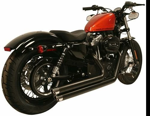 Rush Racing Products Complete - Cruiser Rush Crossover Full System For Sportsters- Angle Tip (Harley Davidson)