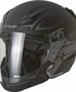 Fly Racing Tourist Vista Flat Black Helmet Helmets