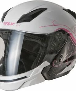 Fly Racing Tourist Cirrus White-Pink Helmet