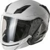 Fly Racing Tourist Cirrus White-Silver Helmet