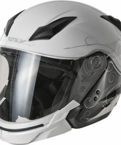 Fly Racing Tourist Cirrus White-Silver Helmet