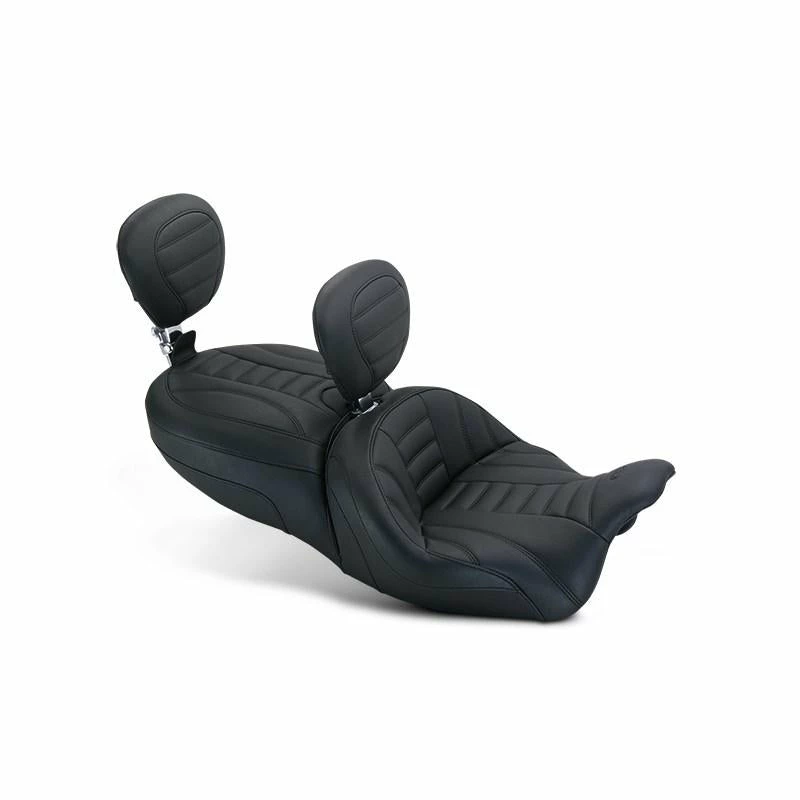 Seats For Cruisers Mustang Vintage Touring 2-Up W-Driver And Passenger Backrests (Harley Davidson FLRT Freewheeler 15-18)