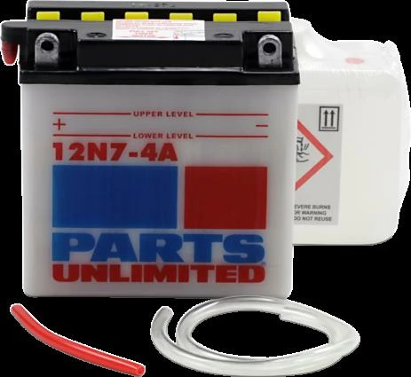 Batteries Parts Unlimited Maintenance Free Battery 12N7-4A