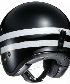 Shoei J O Vintage Open Face Helmet Sequel TC-5 Black-White Helmets