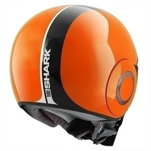 Shark Raw Stripe Orange-Black-White Open Face Helmet Helmets
