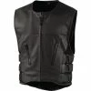 Icon Regulator D3O Stripped Leather Vest