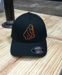 Motorangutan Flex Fit Black-Orange Hat