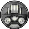 Custom Dynamics 7 Inch ProBEAM LED Headlamp For Indian (Black)