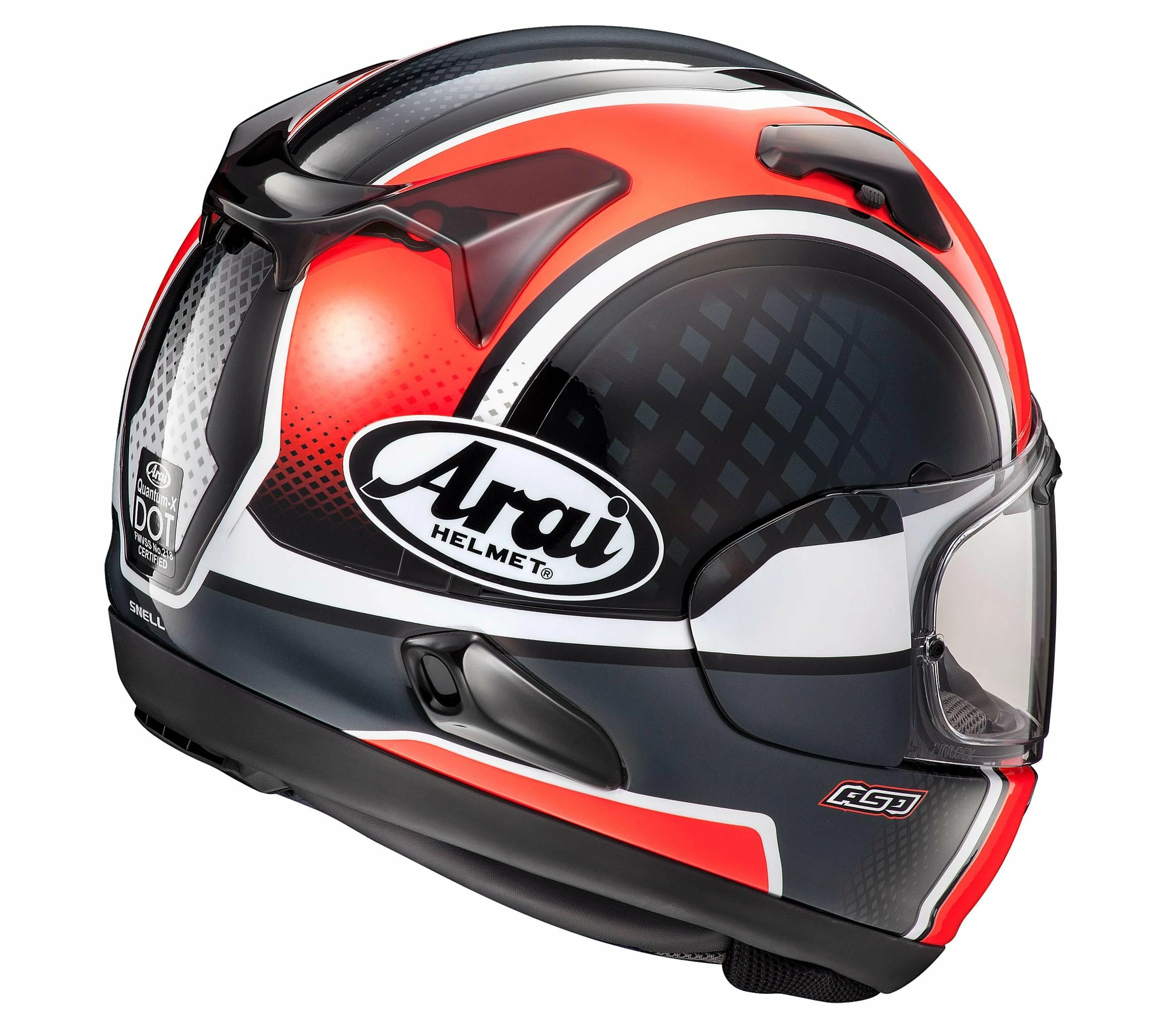 Arai Quantum-X Takeoff Red Helmets