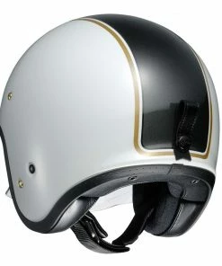 Shoei J O Vintage Open Face Helmet Carburetor TC-6 White-Black-Gold