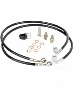 Galfer Superbike Stainless Brake Lines Black-Silver (Honda)