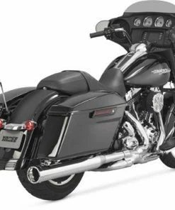 Slip On - Cruiser Vance & Hines Monster Round Slip-Ons - Chrome (Harley Davidson)
