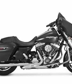 Slip On - Cruiser Vance & Hines Monster Round Slip-Ons - Chrome (Harley Davidson)