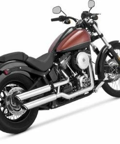 Vance & Hines Twin Slash 3" Slip-Ons - Chrome (Harley Davidson)