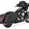 Vance & Hines Monster Oval Slip-Ons - Matte Black (Harley Davidson)