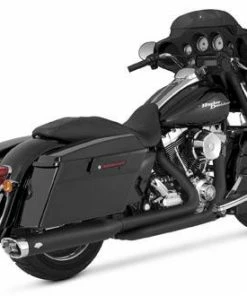 Vance & Hines Monster Oval Slip-Ons - Matte Black (Harley Davidson)